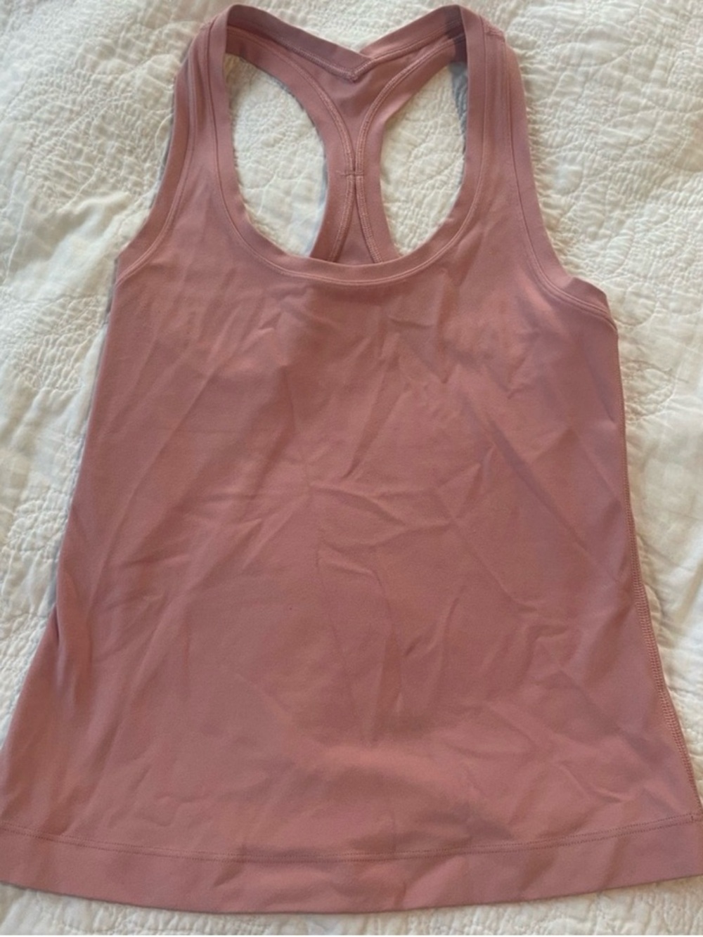 Lululemon Cool Racerback Tank Top Pink Puff Size:4 ✨only worn once ✨ - Picture 3 of 4